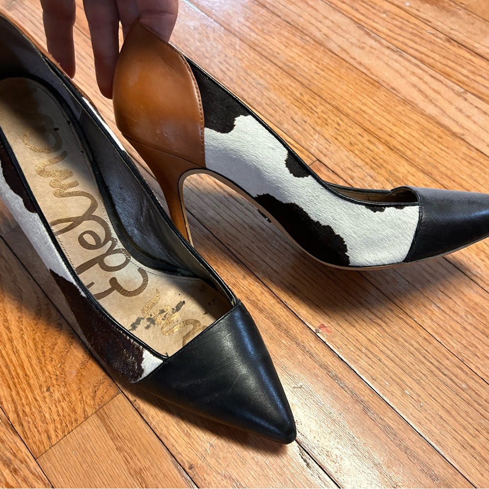 Sam Edelman Black and Brown Heels, sz 8 - Picture 6 of 8